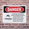Signmission Rotating Equipment Never Operate Danger Sign, Plastic, 10in W x 7in L, 2PK OS-2PACK-DS-P-710-L-2444 - alternate 6